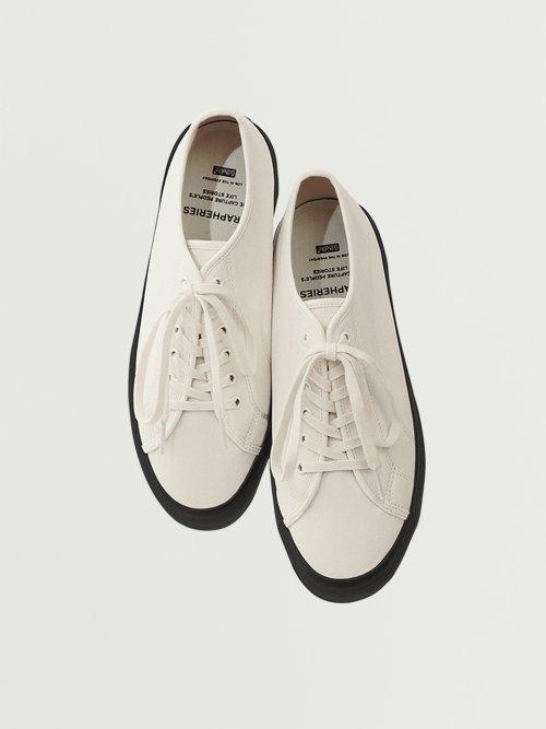 플레인 슈즈 - 에크루/블랙