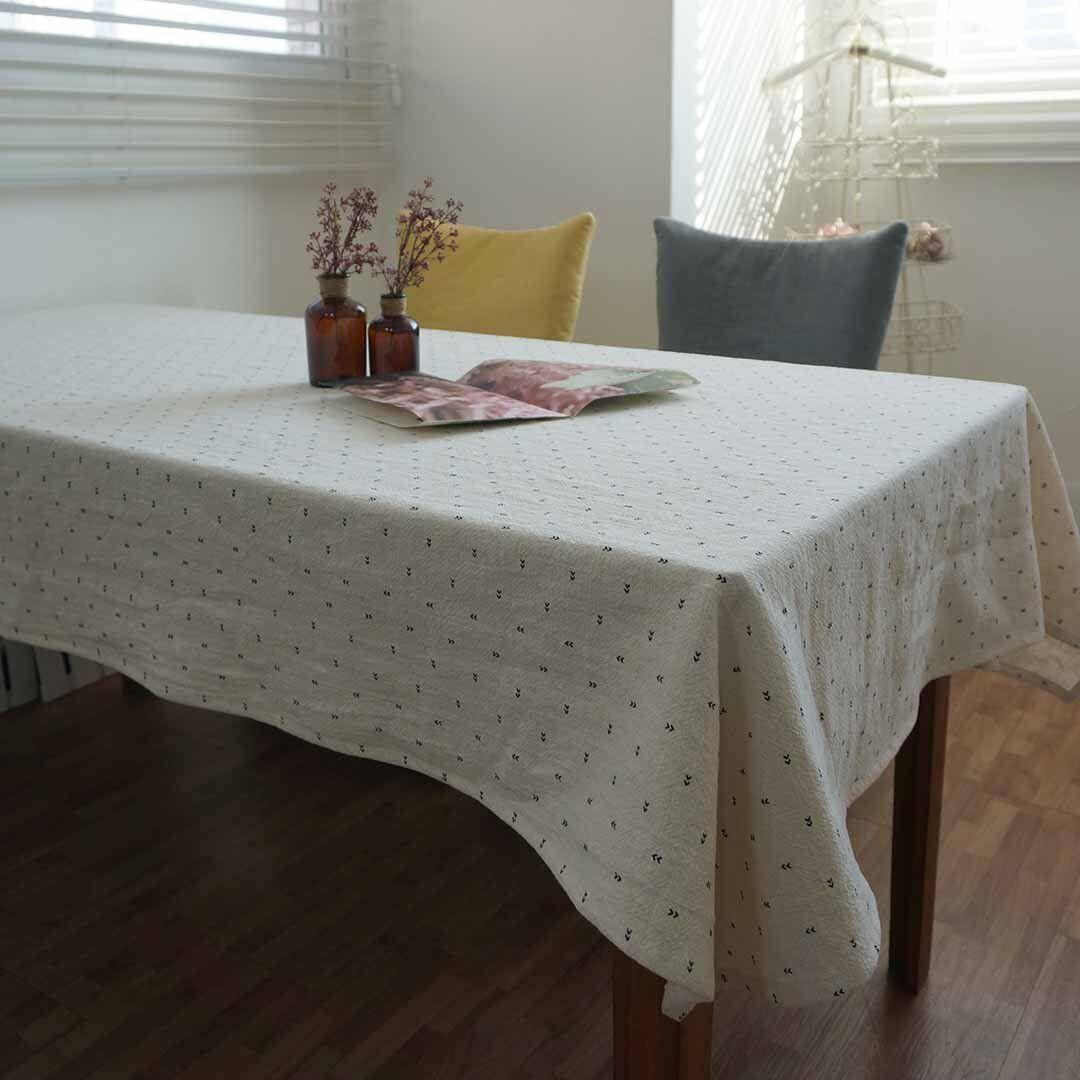 어라운드 워싱린넨테이블보-IVORY