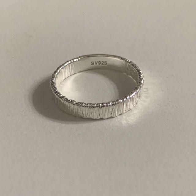 실버925 유니크 텍스쳐 3mm 평반지