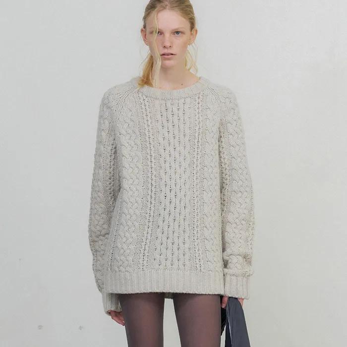 Jane fisherman knit - oatmeal