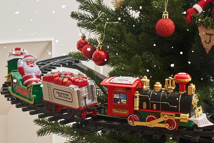 [해외] 크리스마스트리 장식 오너먼트 달리는 기차 오브제