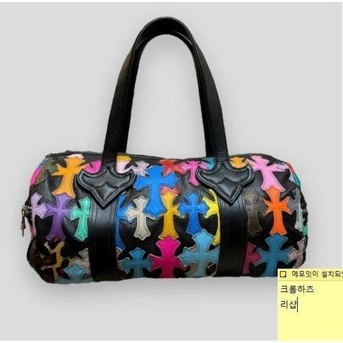 크롬하츠 멀티컬러 크로스 패치 미니 더플 | 머스트잇