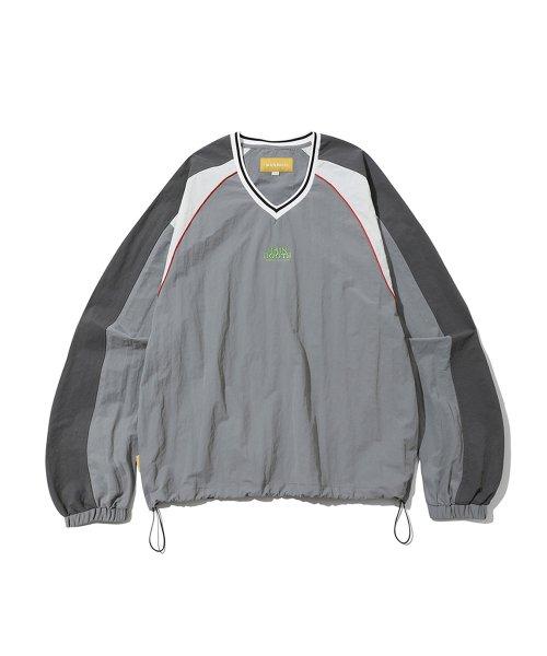 Run-up Nylon Warm Up Shirt(GRAY)