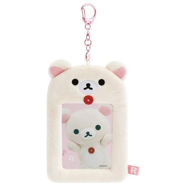 산엑스 리락쿠마 누이구루미 포토카드 홀더 키링 / 포카 보관 : 코리락쿠마