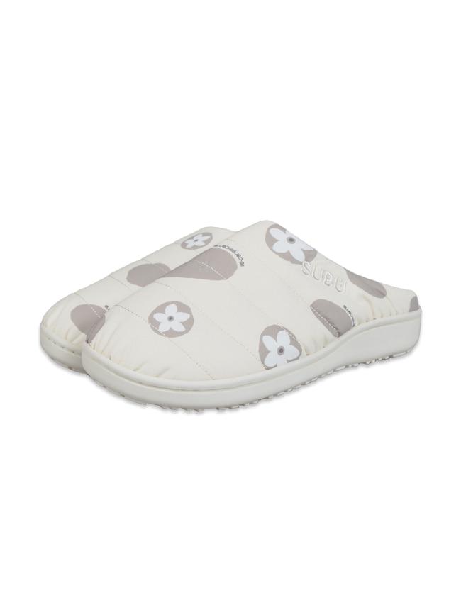스부_ 10CC X SUBU FLOWER PADDING SLIPPER [WHITE]