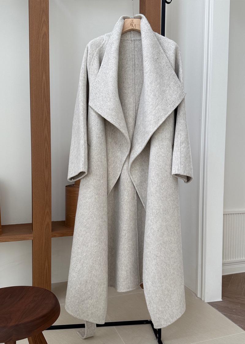 브랜드라인* 막스 핸드메이드 그레이스 숄 카라 코트 (그레이 차콜 아이) 한정수량* 강추*