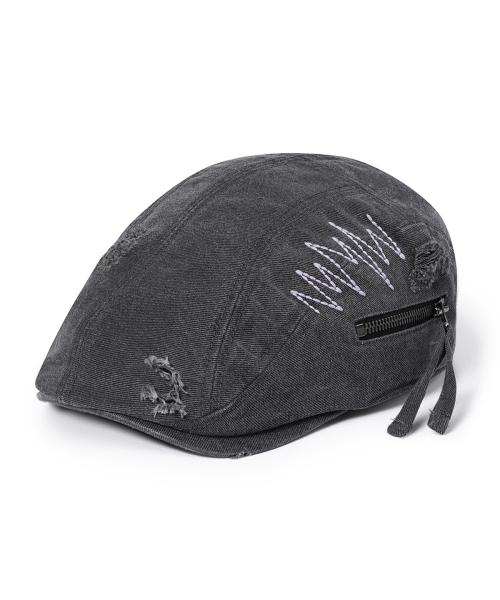 Destroyed Hunting Cap(CHARCOAL)