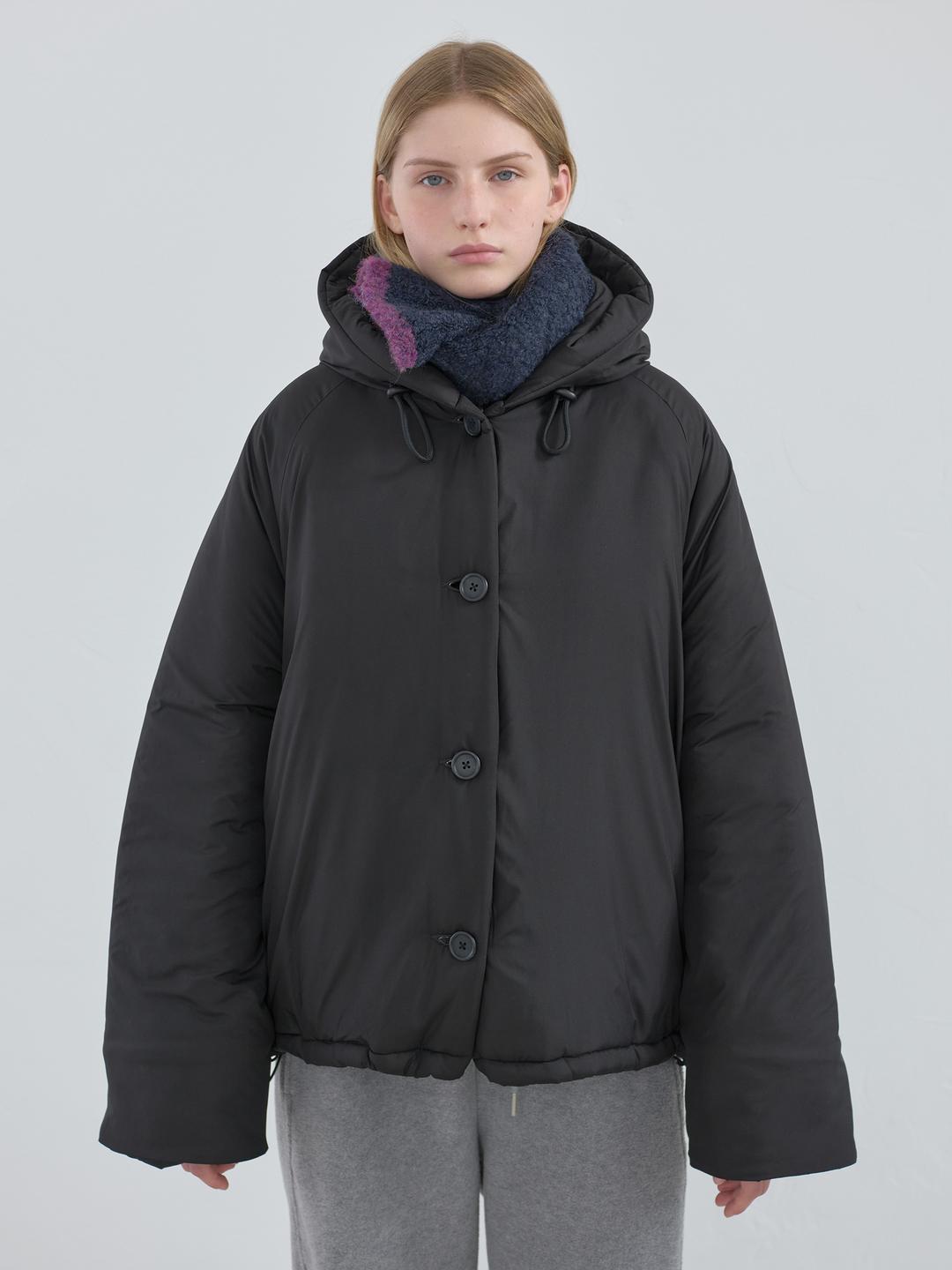 후디 푸퍼 자켓  (Black)