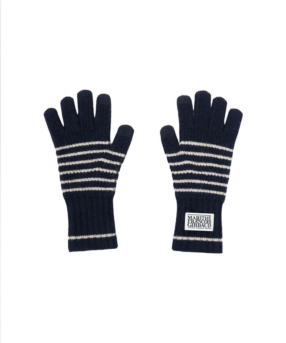 CLASSIC LOGO LABEL LINE POINT GLOVE navy