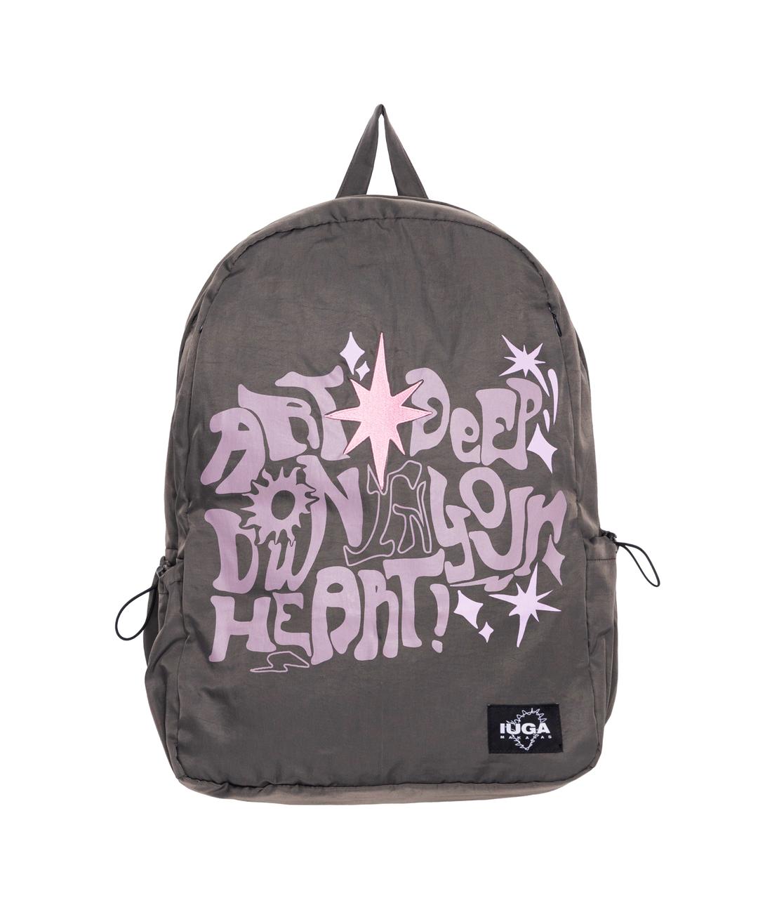 (04.26 예약 배송) Printed Hidden Pocket Backpack (Gray)