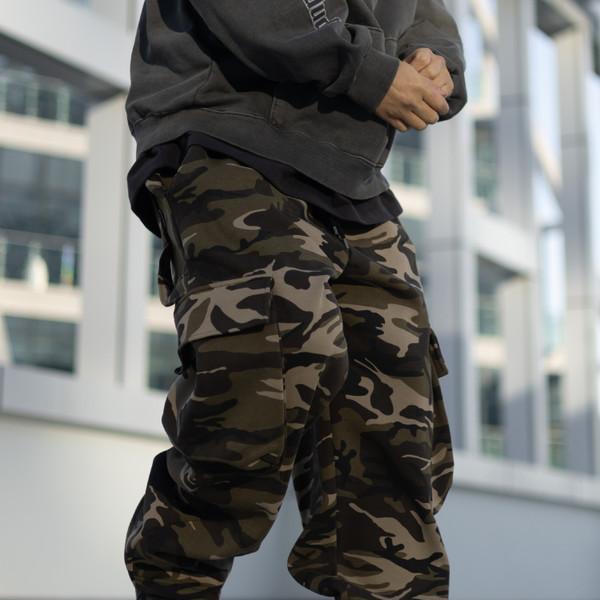 Big cargo napping wide pants [ACH242BO078]