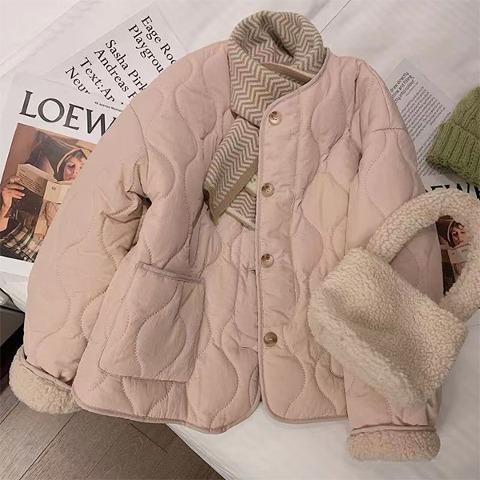 아리엘스타일 [☆F/W균일가17,900] 캐주얼 데일리룩  브릴던퀼팅자켓