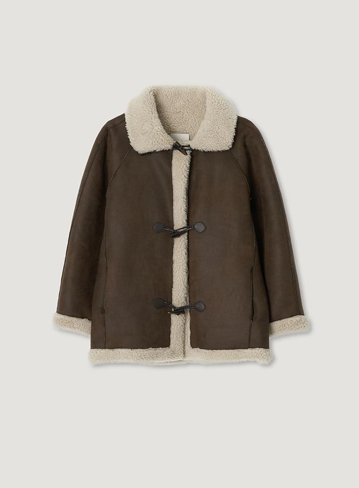 HARUKA MUSTANG COAT_DEEP BROWN