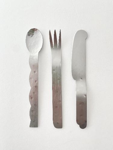 겨울의 디저트 커트러리