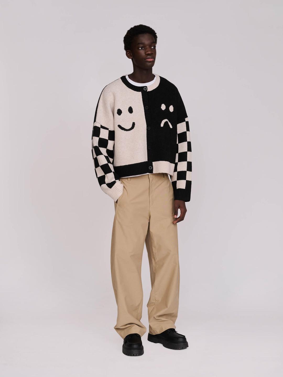 Half Happy Half Sad Cardigan - XS