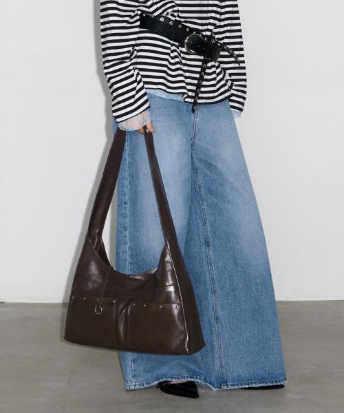 BASH SLOUCHY BAG - BROWN