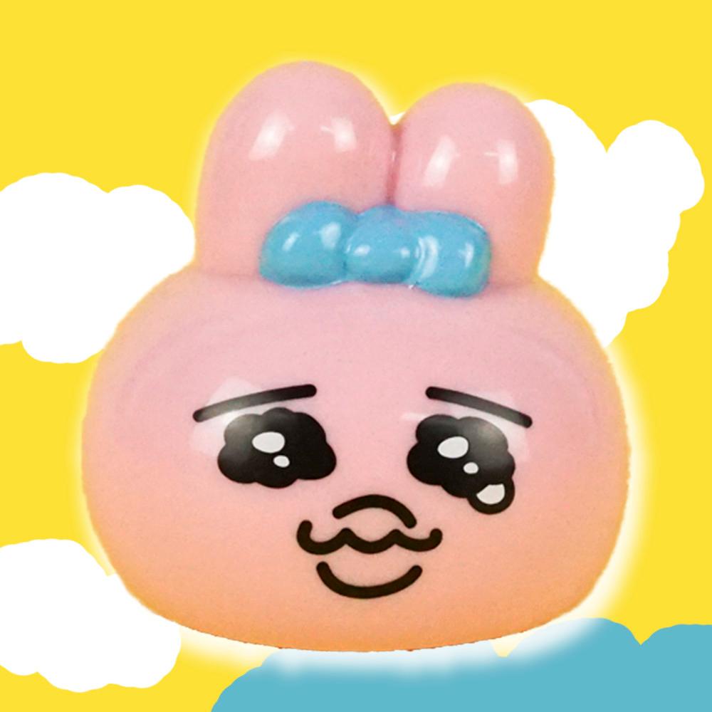 부시로드 가챠 카와이소니 달려라 오빤쮸 우사기 얼굴 모양 피규어 눈물찔끔