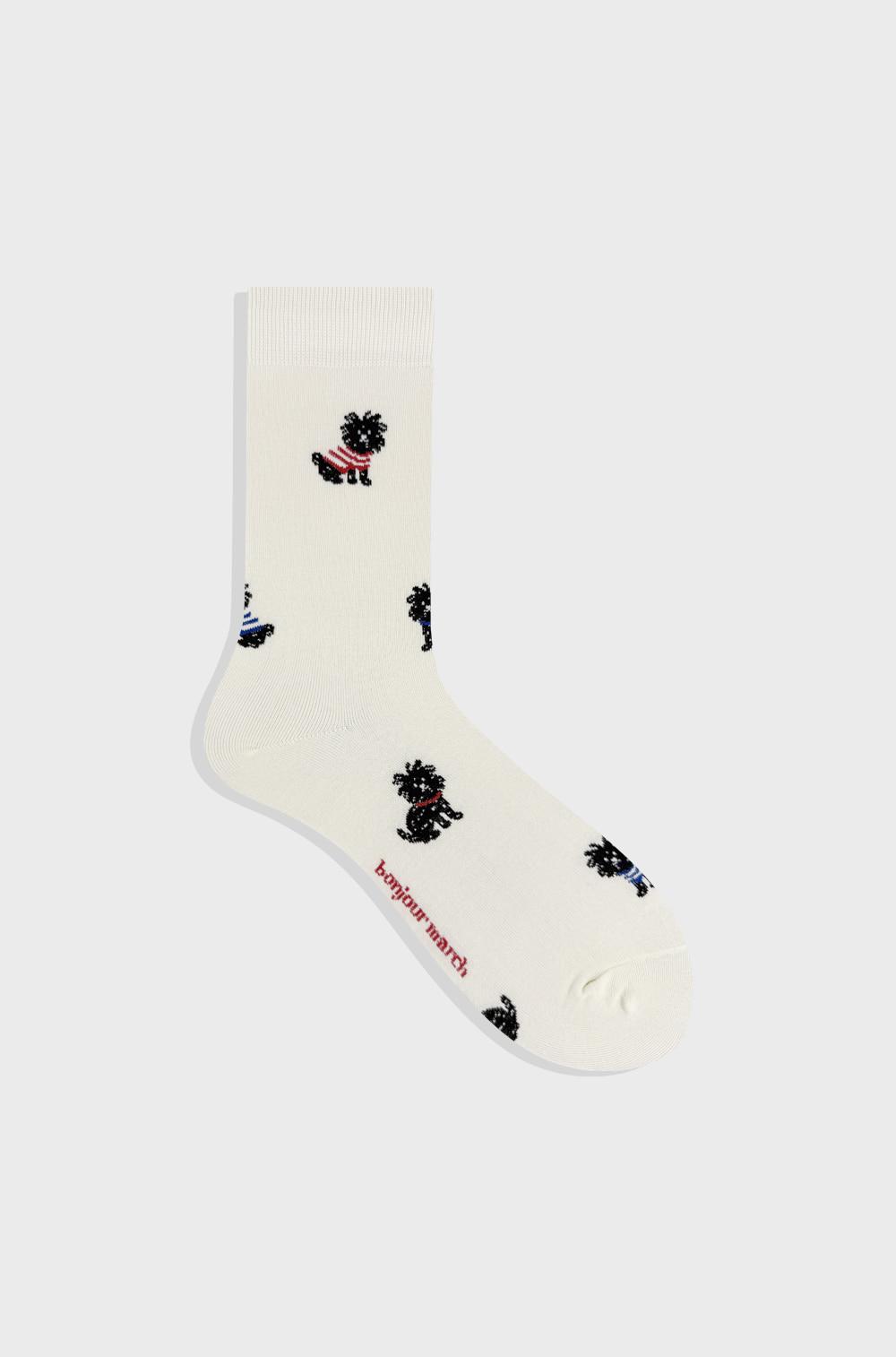 Shaggy puppy socks_black