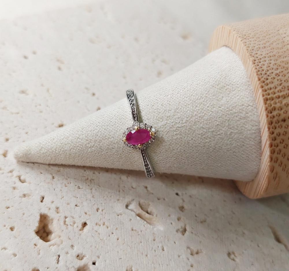 천연 루비반지 7월탄생석 필리아