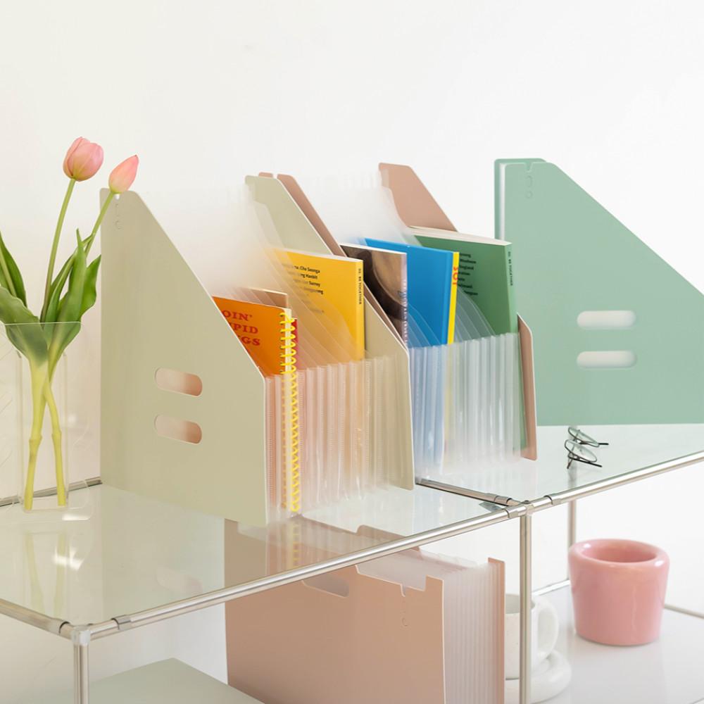 학교 아코디언 파일 포켓 A4 서류 도큐먼트 화일 파우치 클리어 파일철