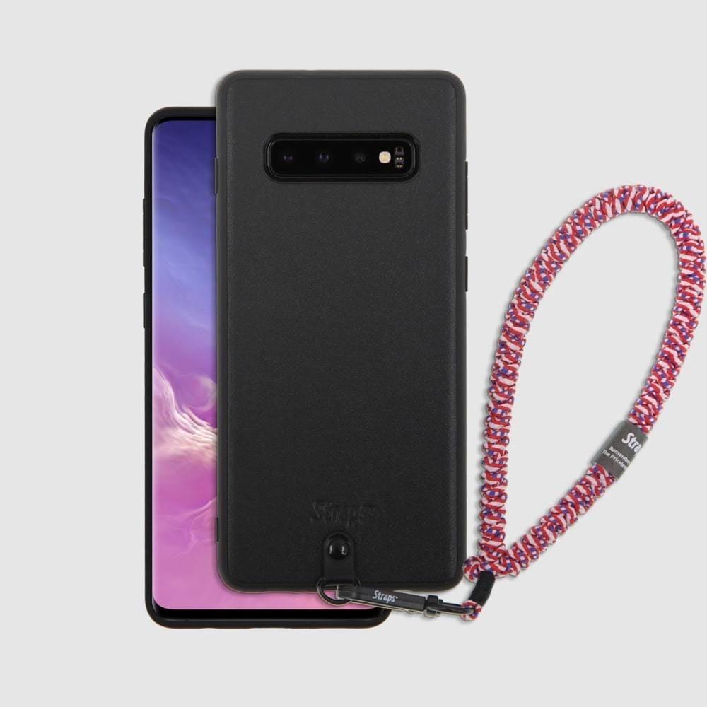 갤럭시 S10+ 가죽 슬림 스트랩 케이스