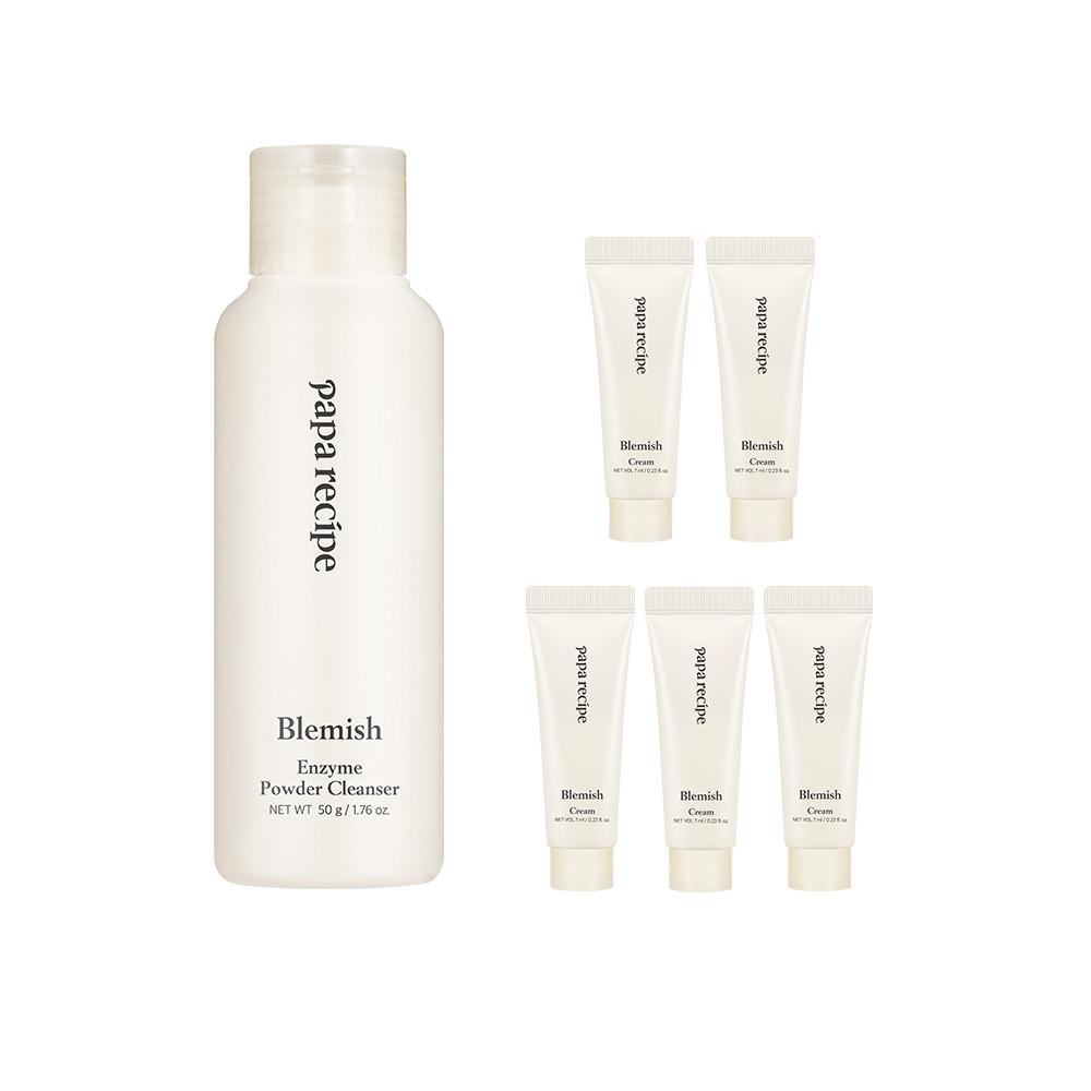 [스토어 단독] 블레미쉬 효소 파우더 클렌저 50g + 블레미쉬 크림7mlx5개