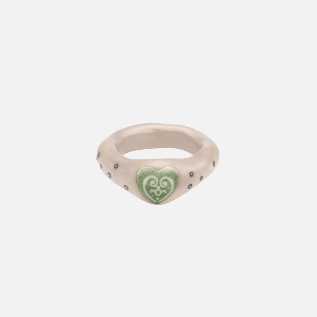 dotty romance ring-beige