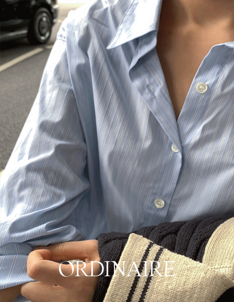 가내스라 [단독] [ordinaire] 뉴 넬로 스트라이프 셔츠 (3color)