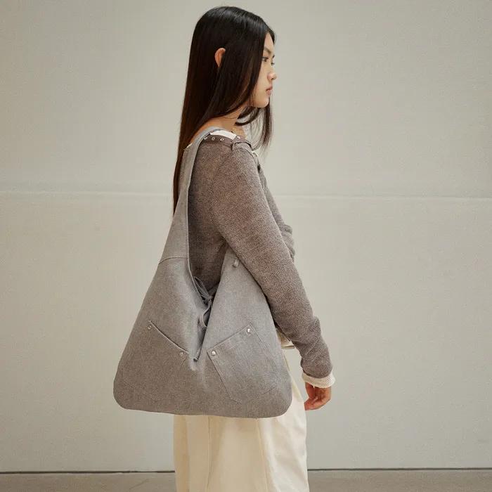 POCKET STUD BAG [ CHARCOAL ]