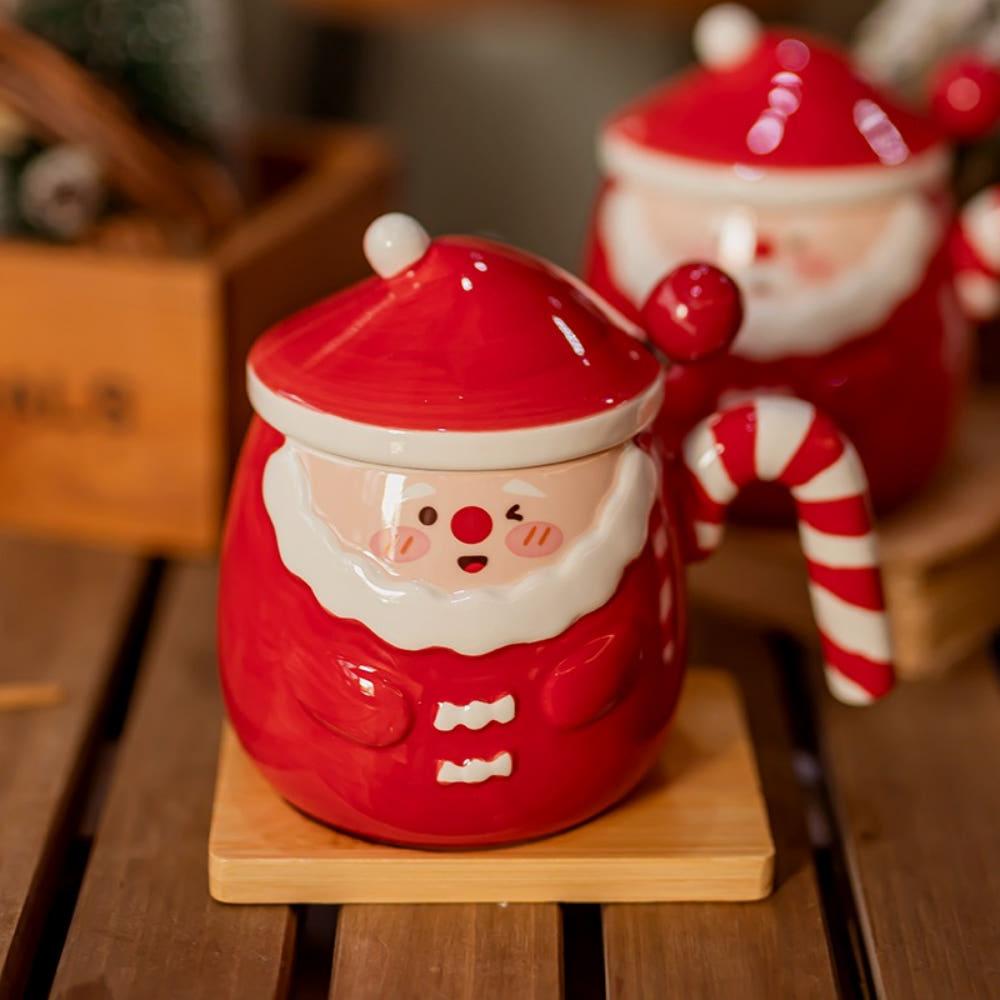 크리스마스 산타 머그컵 연말 선물 도자기 세라믹 겨울 머그잔 홈파티