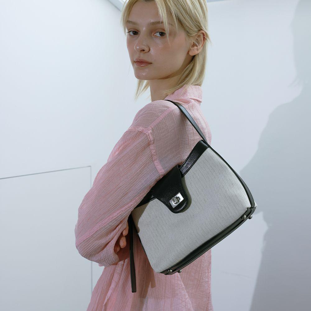 Pao Hobo Bag Mini Canvas Black