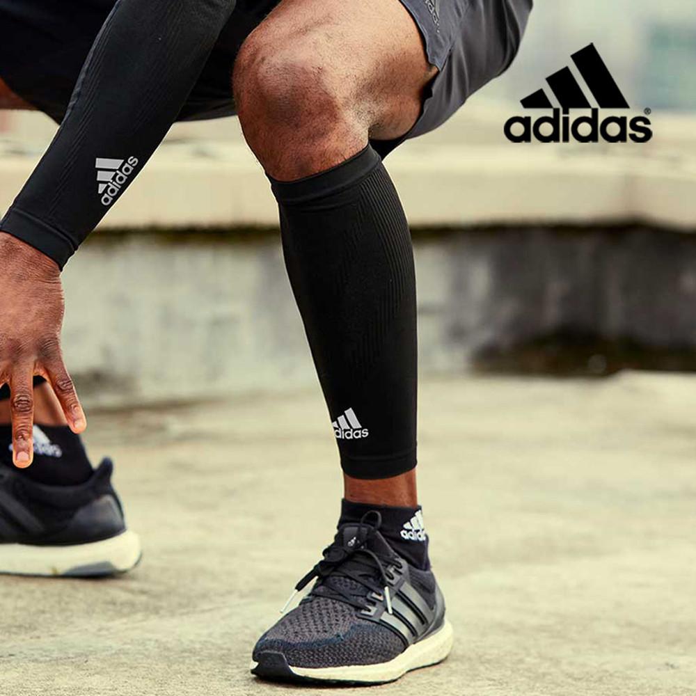 아디다스 컴프레션 카프 슬리브 1세트 정강이 종아리 보호대 레그 축구 배구 등산용 런닝