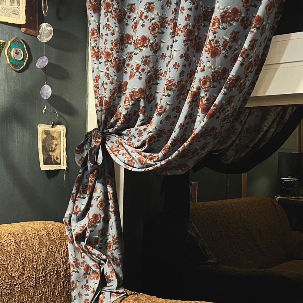 [1월입고] 무성화 빈티지 커튼