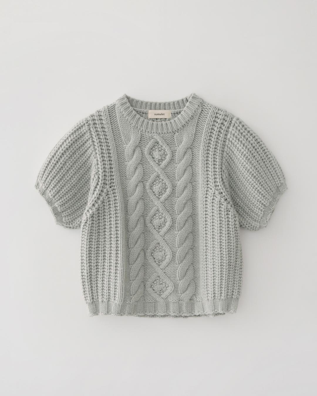 Carolyn half knit - moon light