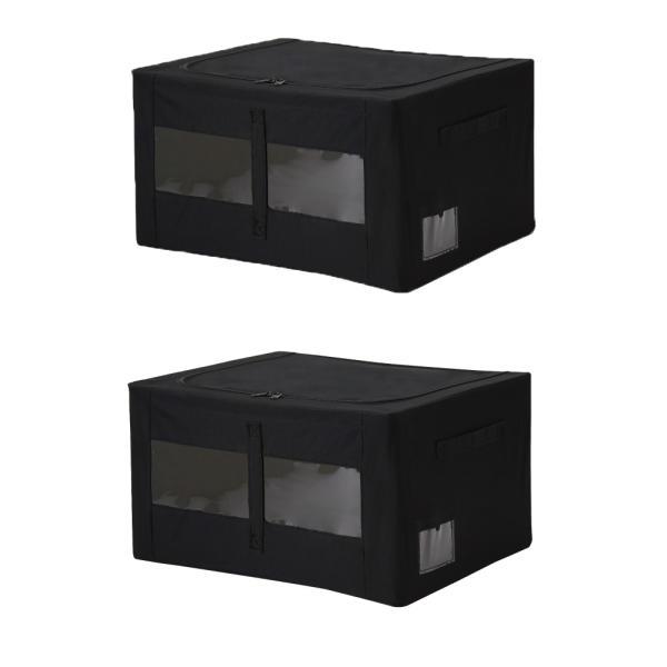 디얼리빙 리빙박스 56L 블랙, 2개