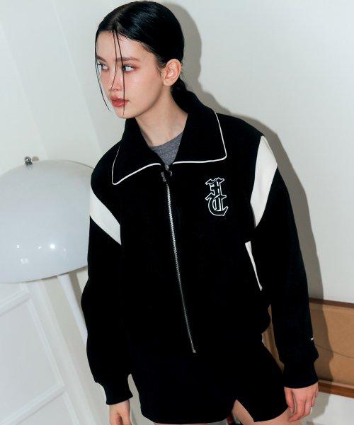 [NF] 다크 문 바시티 자켓 (BLACK)_F22ZA932