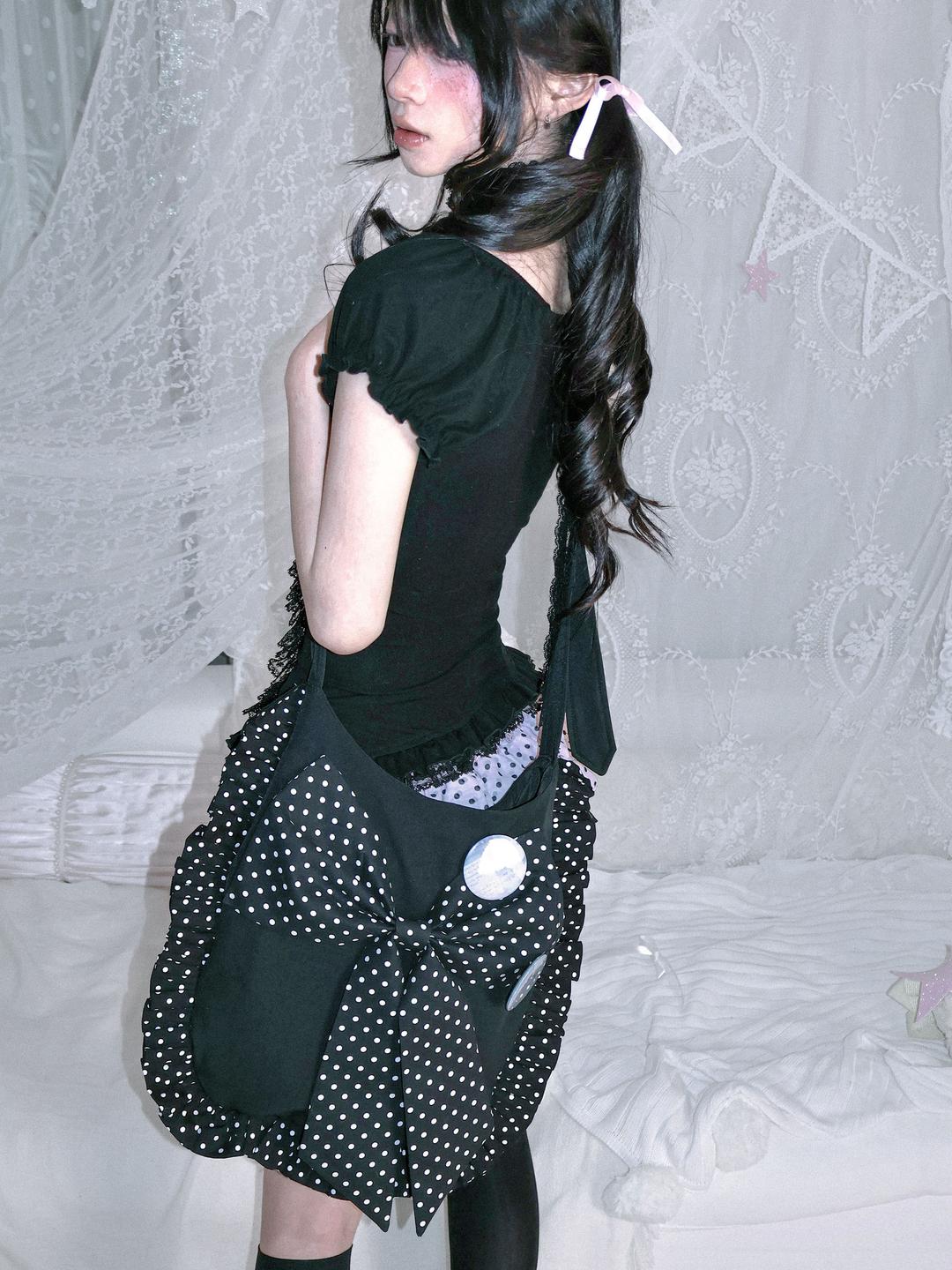 HBreaker Polka Dot Big Shoulder Bag