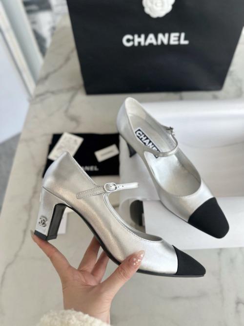 CH*NEL 샤* CC 로고 스틸레토 메리제인 펌프스 (해외최상급)