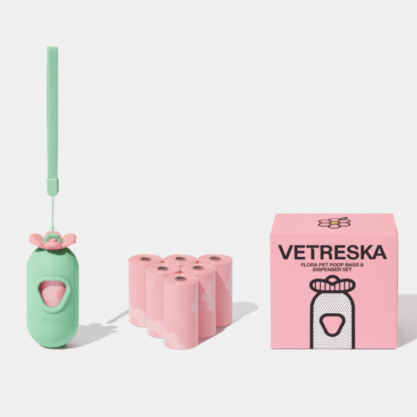 🌷향기나는 플라워 풉백 디스펜서 세트(디스펜서 + 배변봉투 105매)