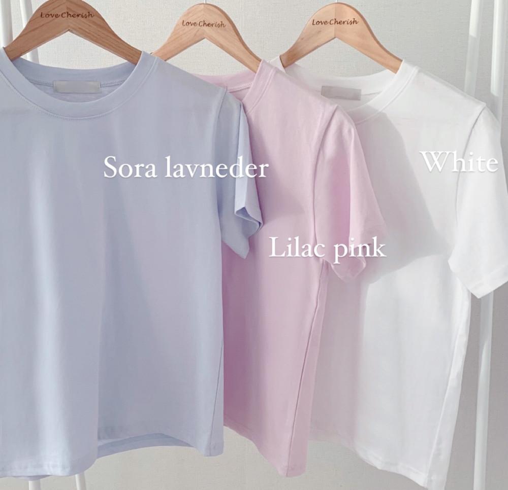 [3col] Always T-shirts 소라 연핑크 화이트 반팔티