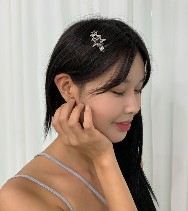 <왕별핀/키치템> 데크스타헤어핀 별헤어핀 별클립 머리장식 별머리핀 헤어스타일 학생 학교 스쿨룩 생일선물 우정템 유니크 Y2K HIP 키치룩 하이틴룩 틱톡 릴스 댄스 최저가 데이트룩