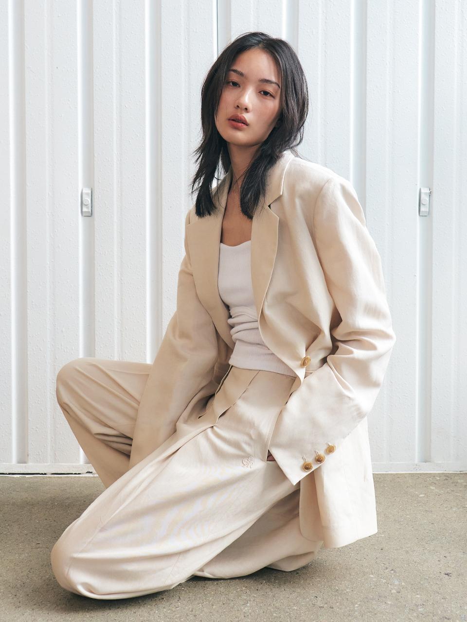 린넨 와이드 팬츠_BEIGE