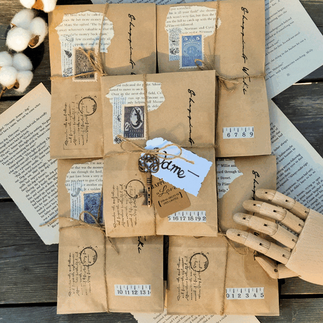 [한정수량] 빈티지 다꾸 랜덤 소분팩 랜덤박스 랜덤팩 랜박 배경지 메모지 스티커 떡메 떡메모지 황산지 트레이싱지 랩핑지 다이컷 다이어리 꾸미기 선물포장