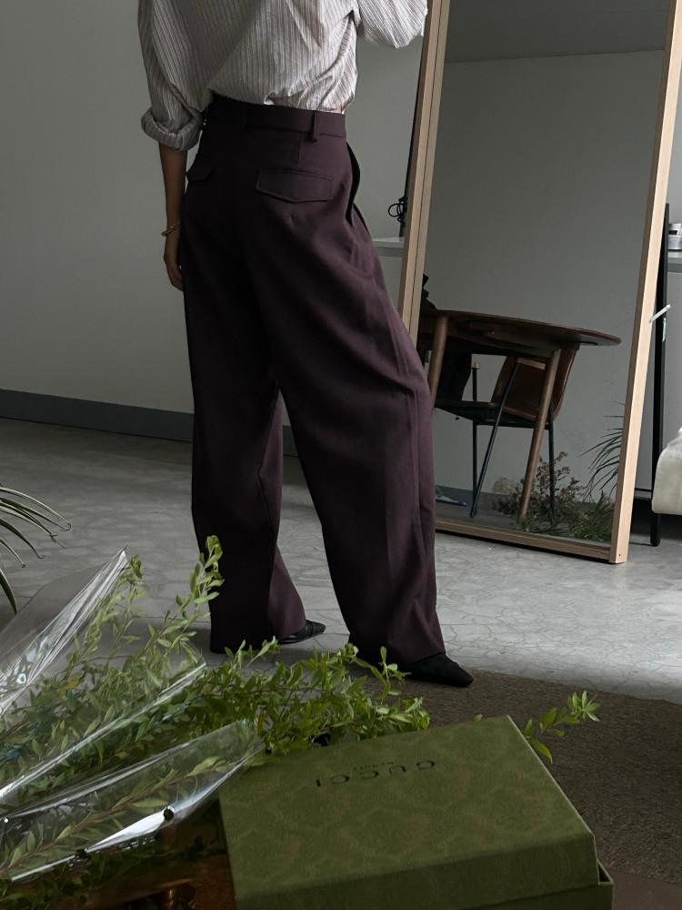 니치 와이드 슬랙스 (2color)