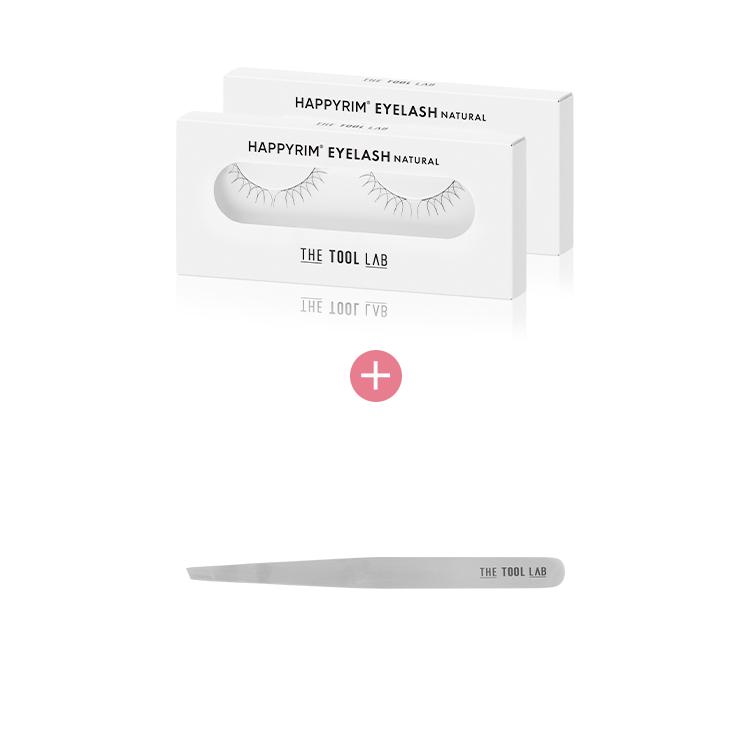[2팩 4쌍]해피림 아이래쉬 포인트 테일 듀오 + 트위져 세트