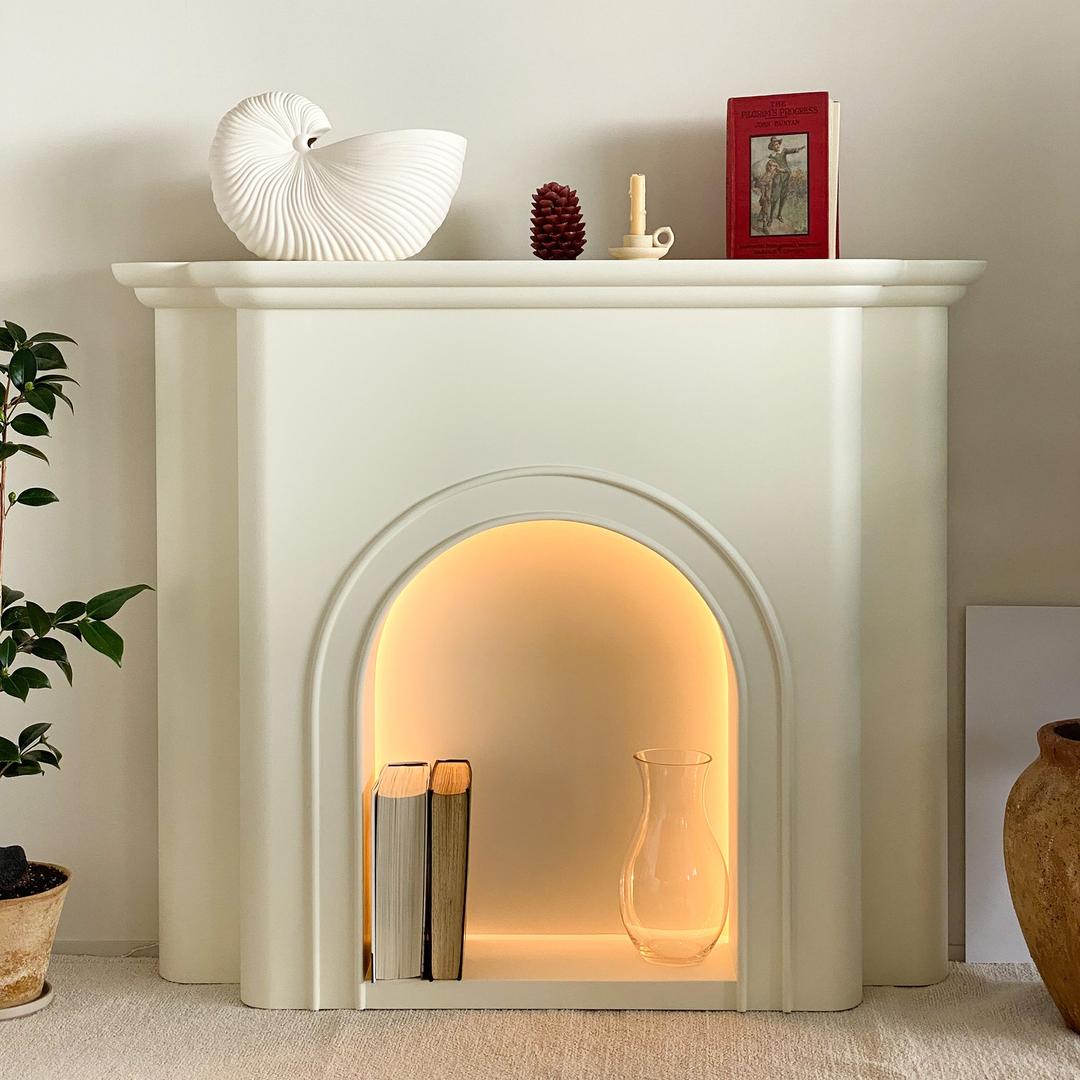 Allumé Fireplace Lamp Credenza 2