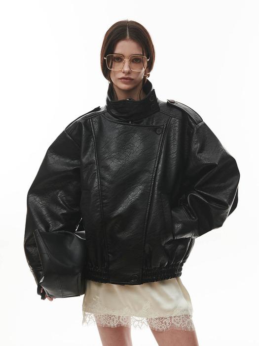 Mood Leather Jumper [BLACK]