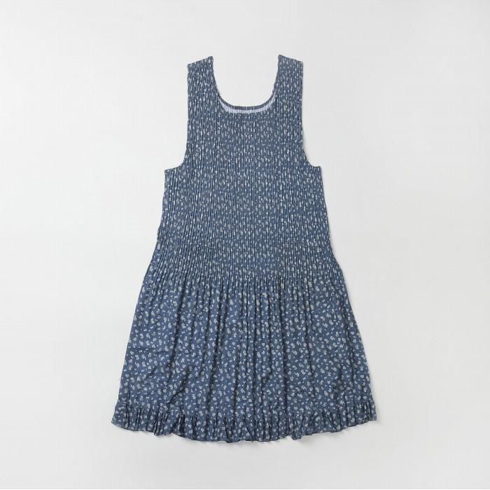 [JAJU/자주] 조끼형 가벼운 플리츠 앞치마_네이비