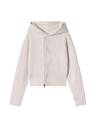 [CLaddA] button 2way zip-up, cream