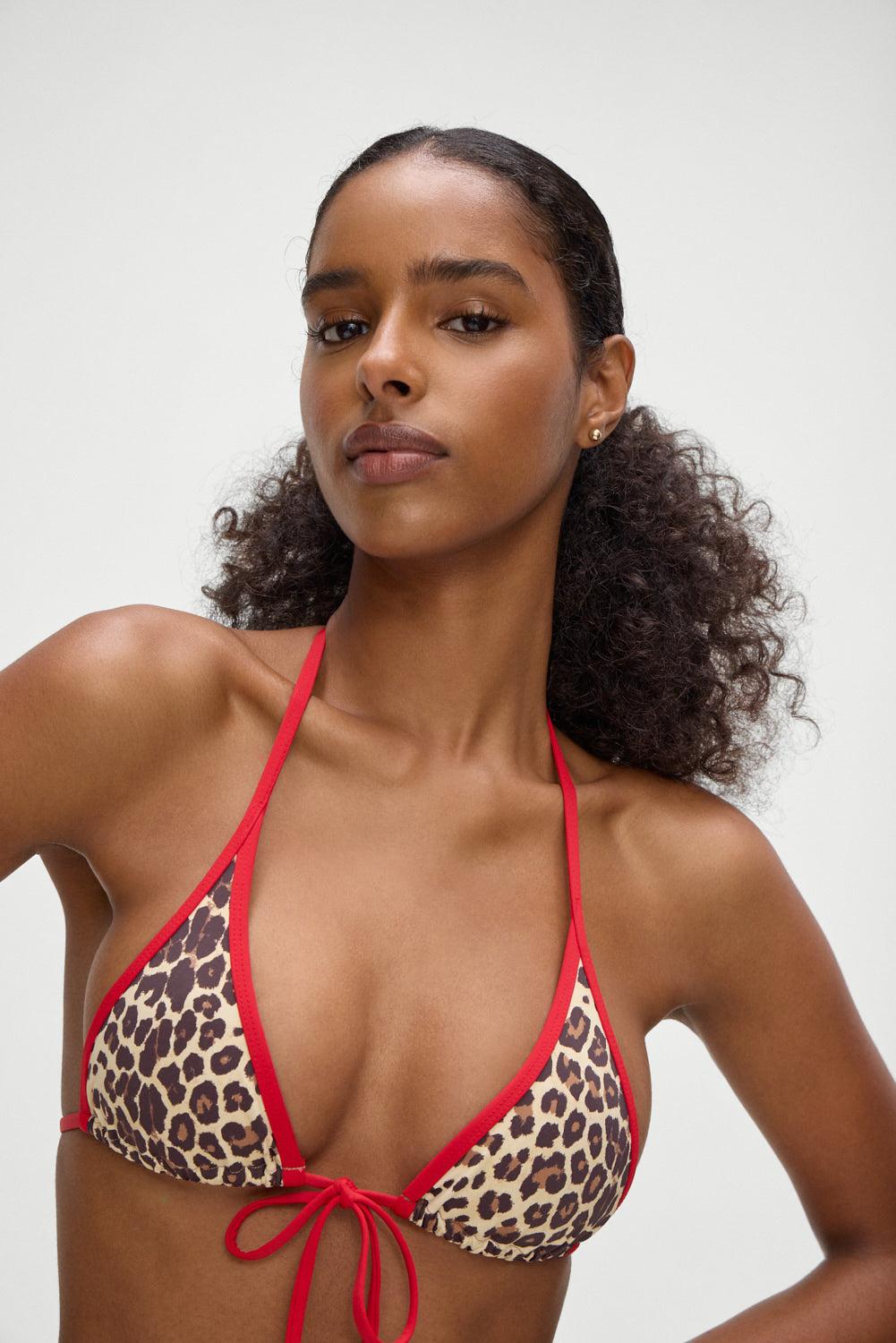 Paradise Micro Halter Bikini Top - Cheetah - Cheetah / XS